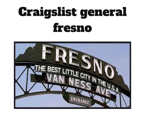 craigslist general fresno